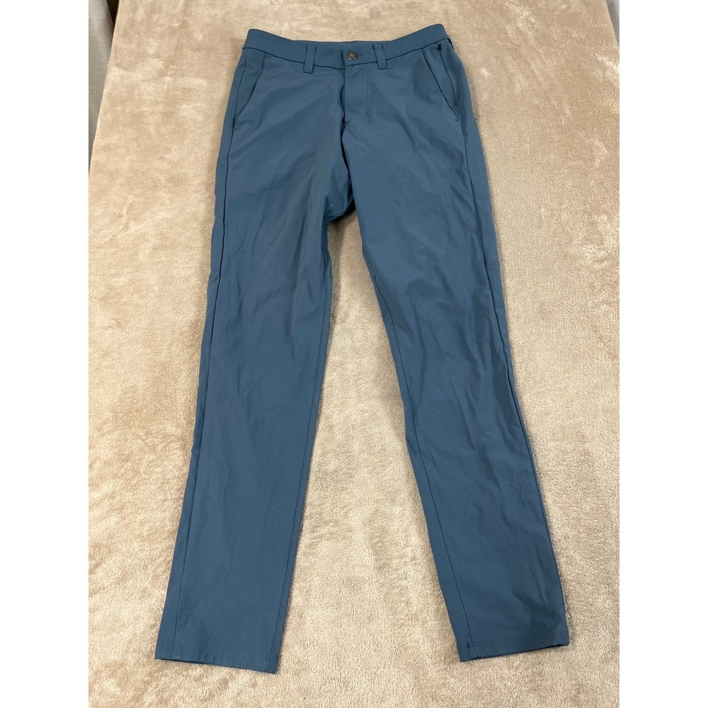 Lululemon Commission Pant Men's 28x30 Grayish Blue Slim Chino Trousers GOOD